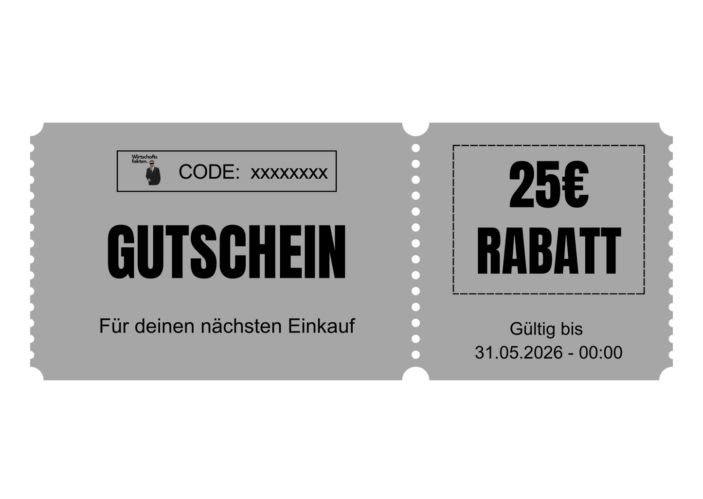 25€ Gutschein von der Wirtschaftsfaktenstiftung